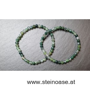 Armband Moosachat 4mm